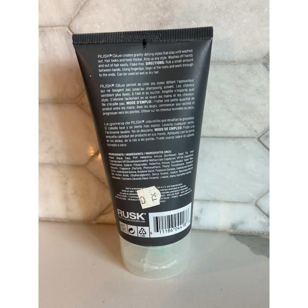 Rusk Glue Form & Control Extra Strong Hold/ Shine Finish 4 oz DISCONTINUED - Picture 2 of 4